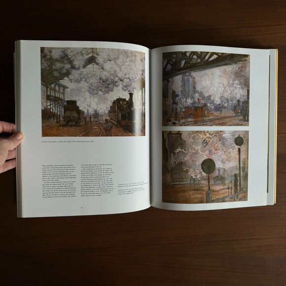 Vintage 1980s Hardcover Coffee Table Book Monet Art Design Book - Picture 8 of 16